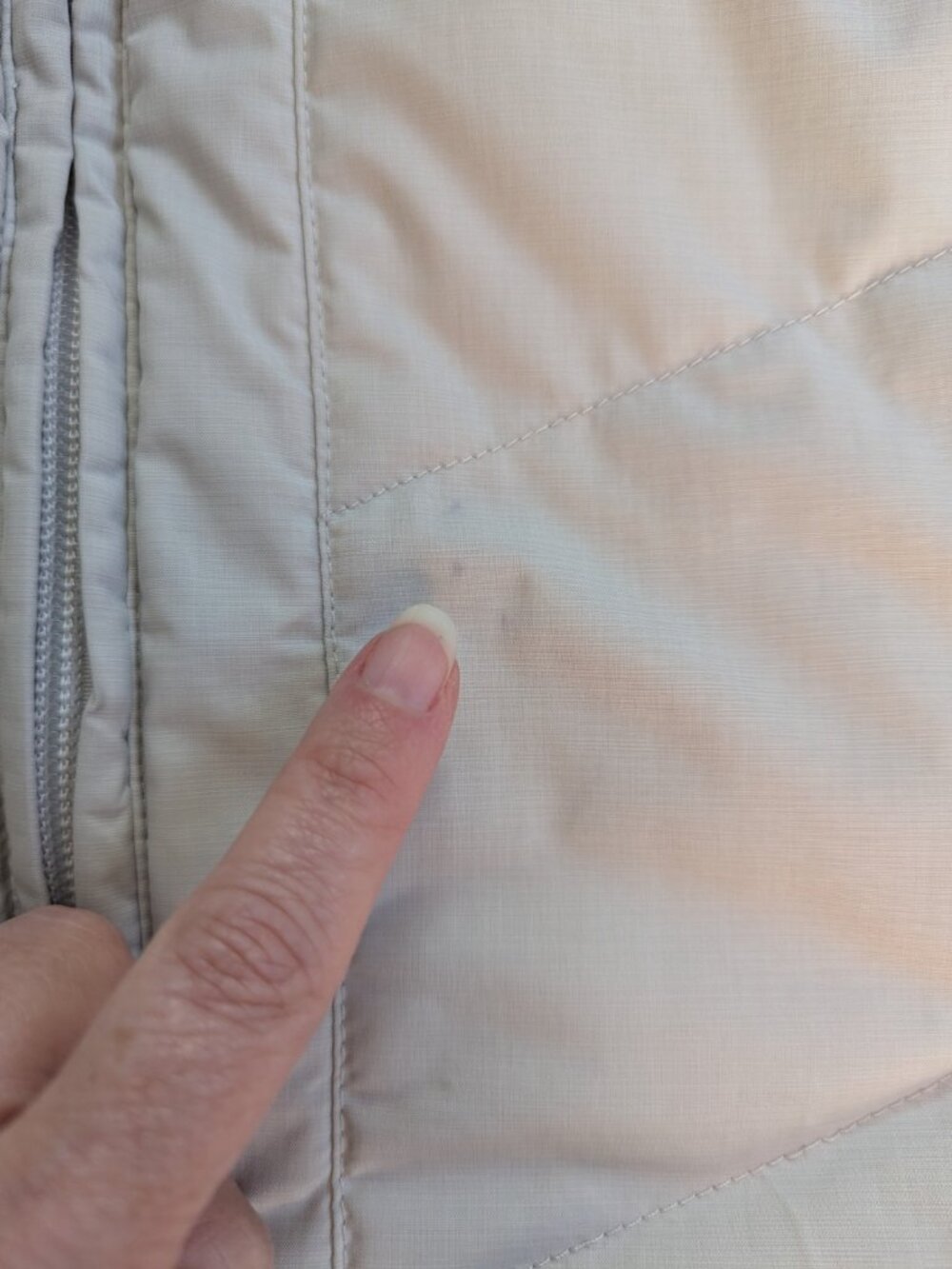 Helly Hansen Aden Down Parka Coat S/P Light Grey - Picture 13 of 16